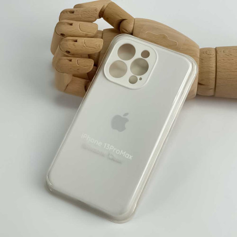 Чохол Silicone Case Full Camera на iPhone 13 Pro Max White